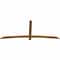 Ekena Millwork Bellingham Timber Gable Bracket, Western Red Cedar, 84"W x 35"H x 1 1/2"D x 3 1/2"F, 10/12 Pitch GBW084X35X0204BEL00SWR - alternate 3